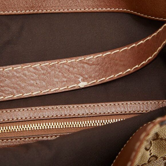 Gucci GG Canvas One Shoulder Bag Shoulder Bag 203506 Black Leather Women's Gucci - Picture 9 of 10